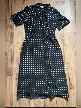 Vintage Liz Claiborne Black and White Triangle Dress